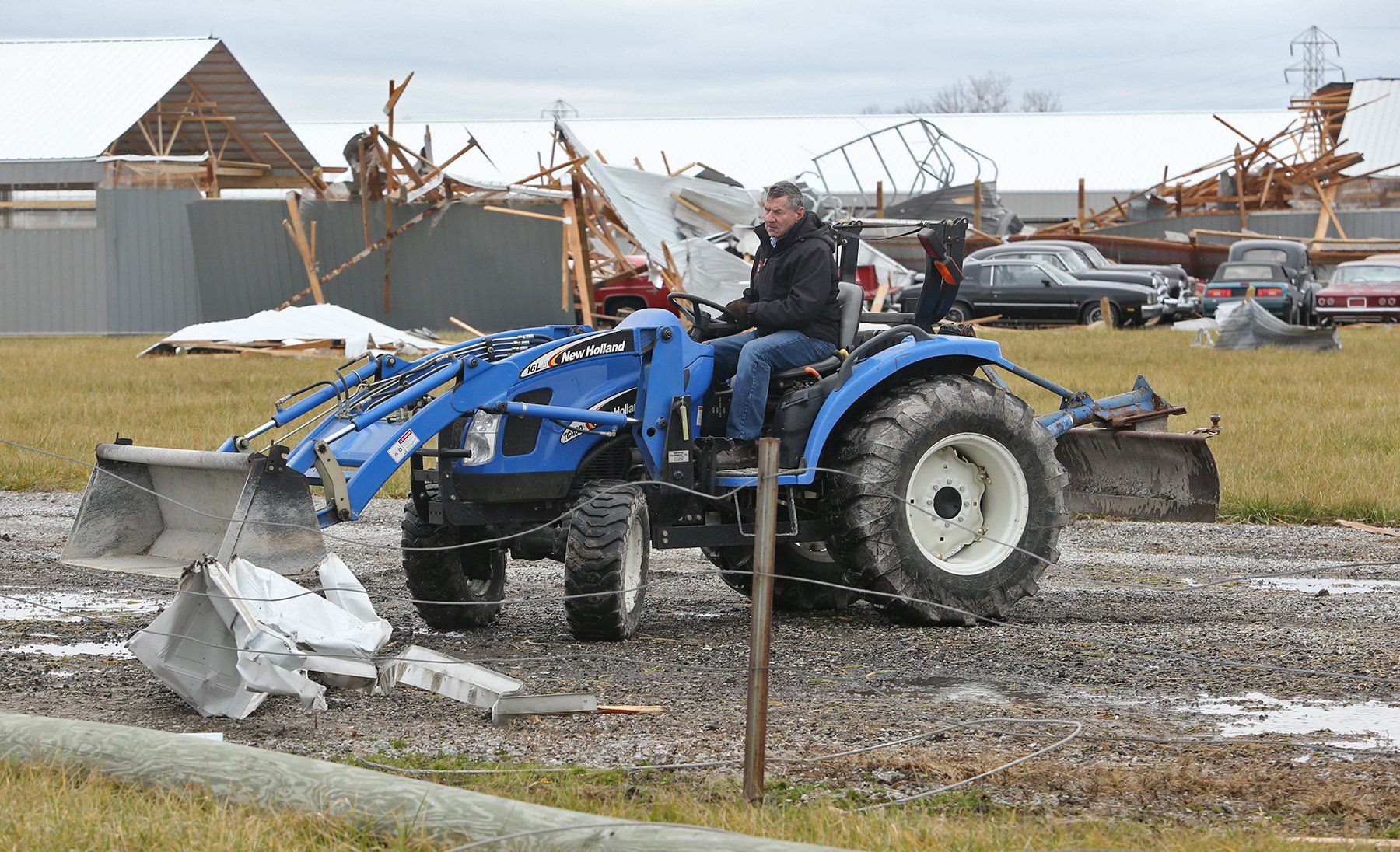 Country Classic Cars in Staunton is damaged - again